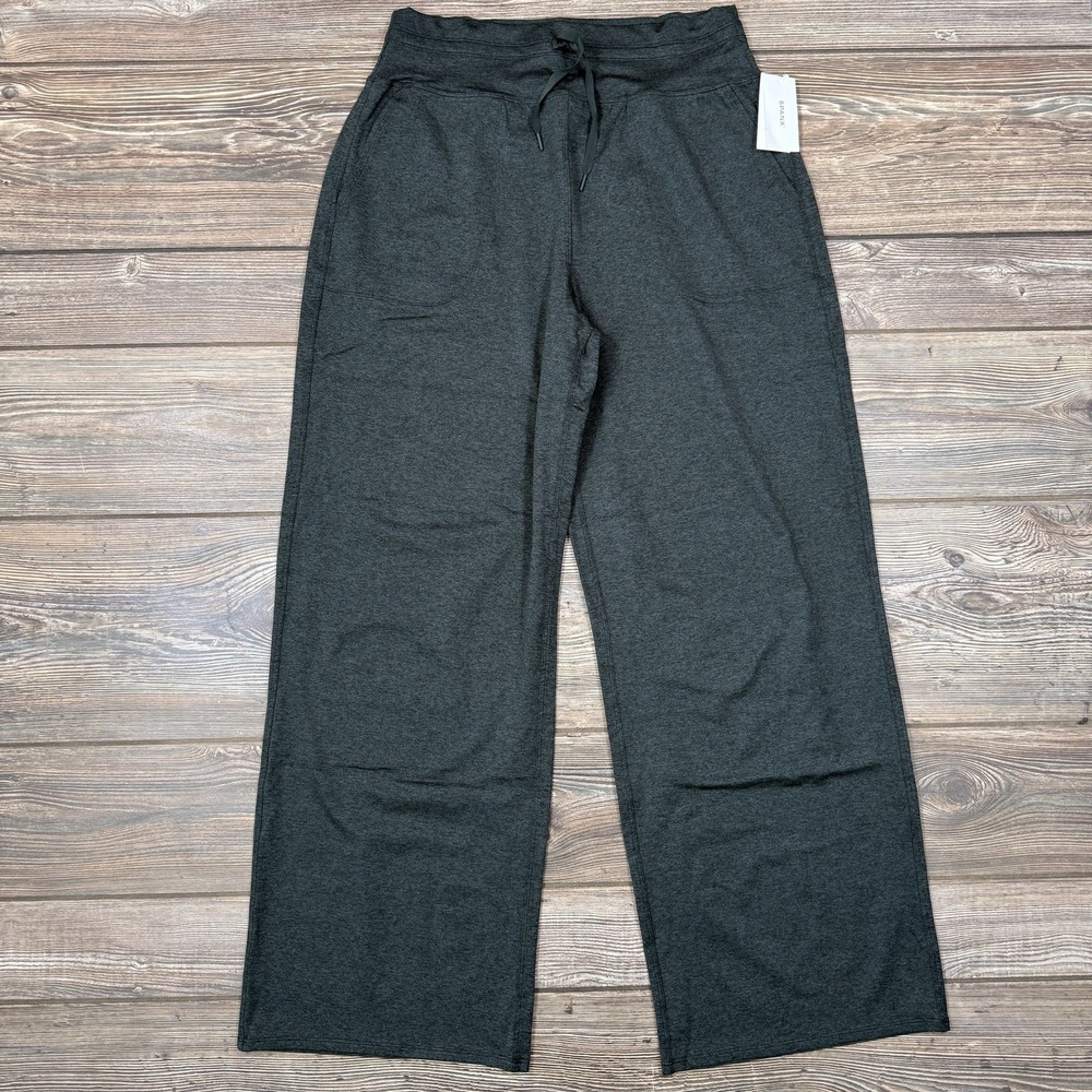 Spanx Women's SPANXsmooth Soft Stretch Wide Leg Pant Gray Size Medium NEW - Picture 4 of 11